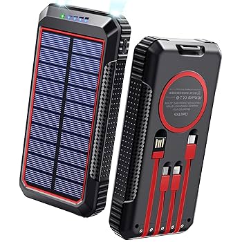 ソーラーモバイルバッテリー40800mAh　４台同時充電　DeliToo DeliToo 【防災対策】モバイルバッテリー 大容量 40800mAh